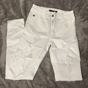 Women’s white Kancan high rise jeans